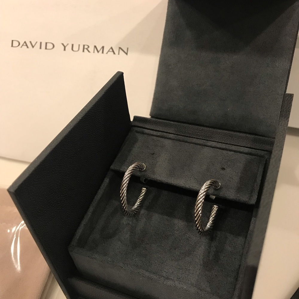 David Yurman Small Cable Hoop Earrings
